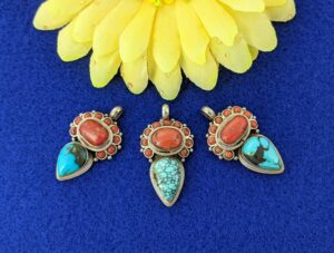 3 Tibetan Pendants