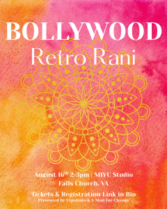 Bollywood Retro Rani Event Flyer